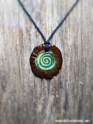 Anhänger 0011 - Wurzelkraft - grün braun