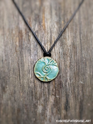 Anhänger 0016 - Lebensbaum - salbeigrün