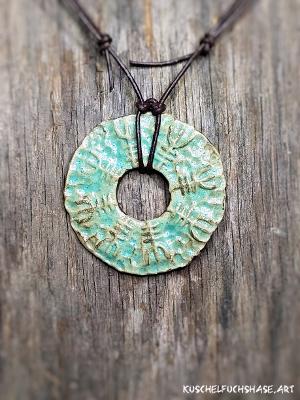 Anhänger 0022 - Vegvisir - türkisgrün