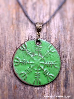 Anhänger 0036 - Vegvisir/Wegweiser - mattgrün