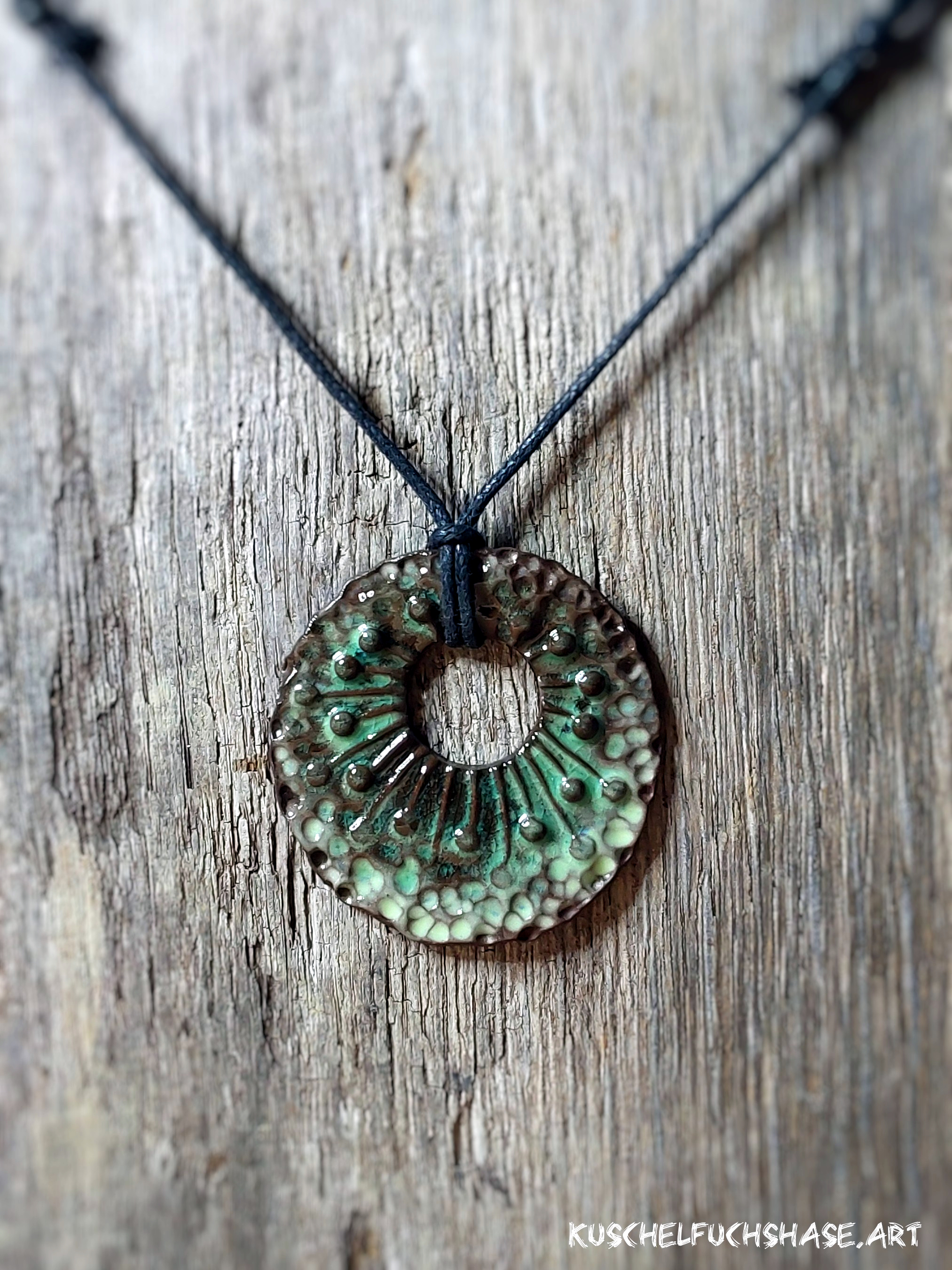 Anhänger 0055 - Hjarturgrön/grünes Herz - hellgrün